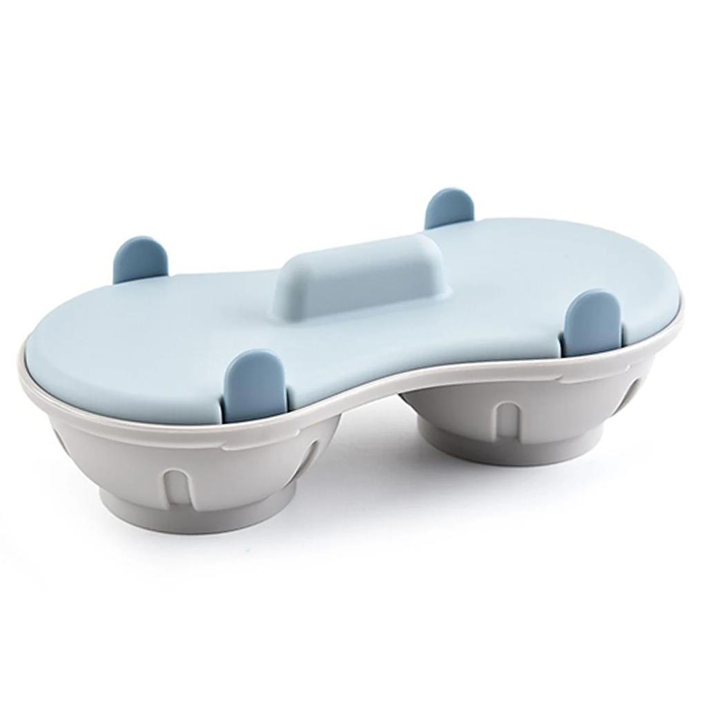 1PCS Microwave Egg Poacher - 2 Cavity Silicone Egg Cooker Dishwasher Safe BPA Free Poached Egg Steamer Kitchen Cooking Gadgets