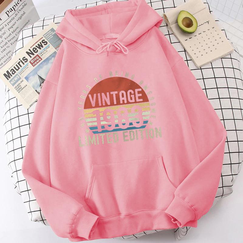 (Unisex Hoodie)New Made In 1973 50 Years Of Perfection Print Hoodies Women Spring Autumn Fashion Pullovers