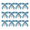 12/24Pcs Red Small Velvet Christmas Bows DIY Gift Wrapping Crafts Red Christmas Bowknot Wedding Party Decoration