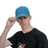 Artistic Dolphin Baseball Cap Washed Cotton Adjustable Casual Outdoor Trucker Hat