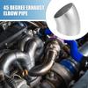 A ABSOPRO 45 Degree Steel Exhaust Elbow Pipe Bend Tube Durable 32mm OD Modified