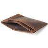 Slim Genuine Leather Card Holder Wallet for Cards Minimalist Crazy Horse Leather Card Case Slim Front Pocket Wallets
