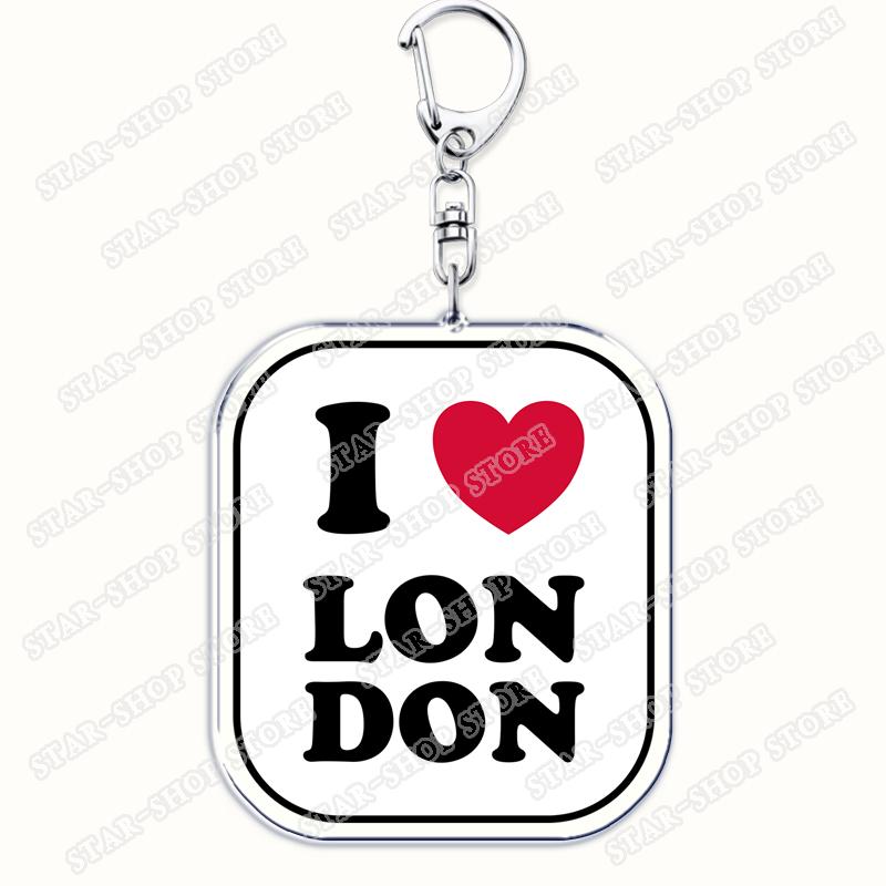 

I Love London United Kingdom Keychain Accessories Bag UK England British Big Ben Keyrings Jewelry Fans Freinds Gifts