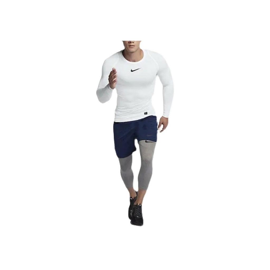 Nike Pro Training Compression Breathable Quick-Dry Fitness Top Men Tops White CT8462-100