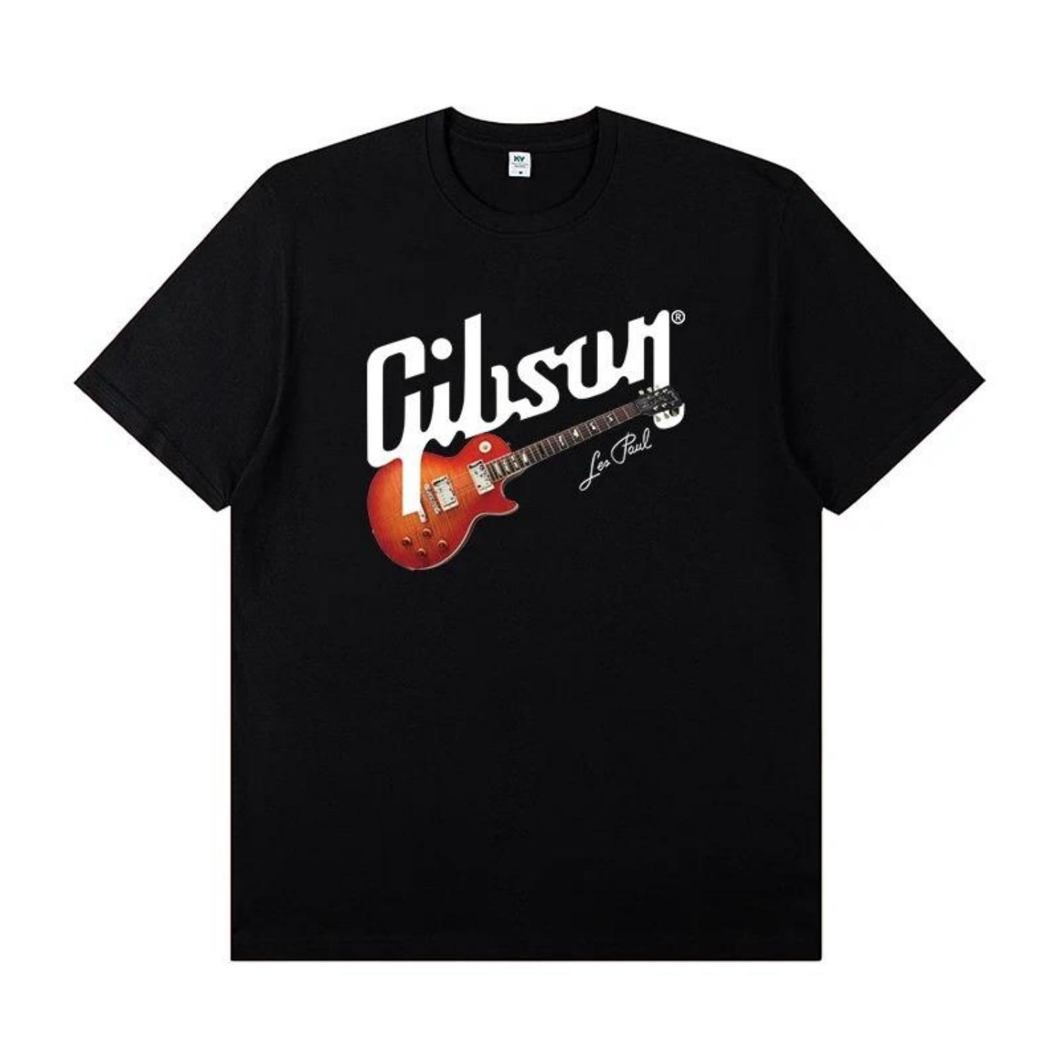 

Новая коллекция Slash Gibson Les Paul Стильная и повседневная Высококачественная футболка с графическим принтом, с круглым вырезом и короткими рукавами S