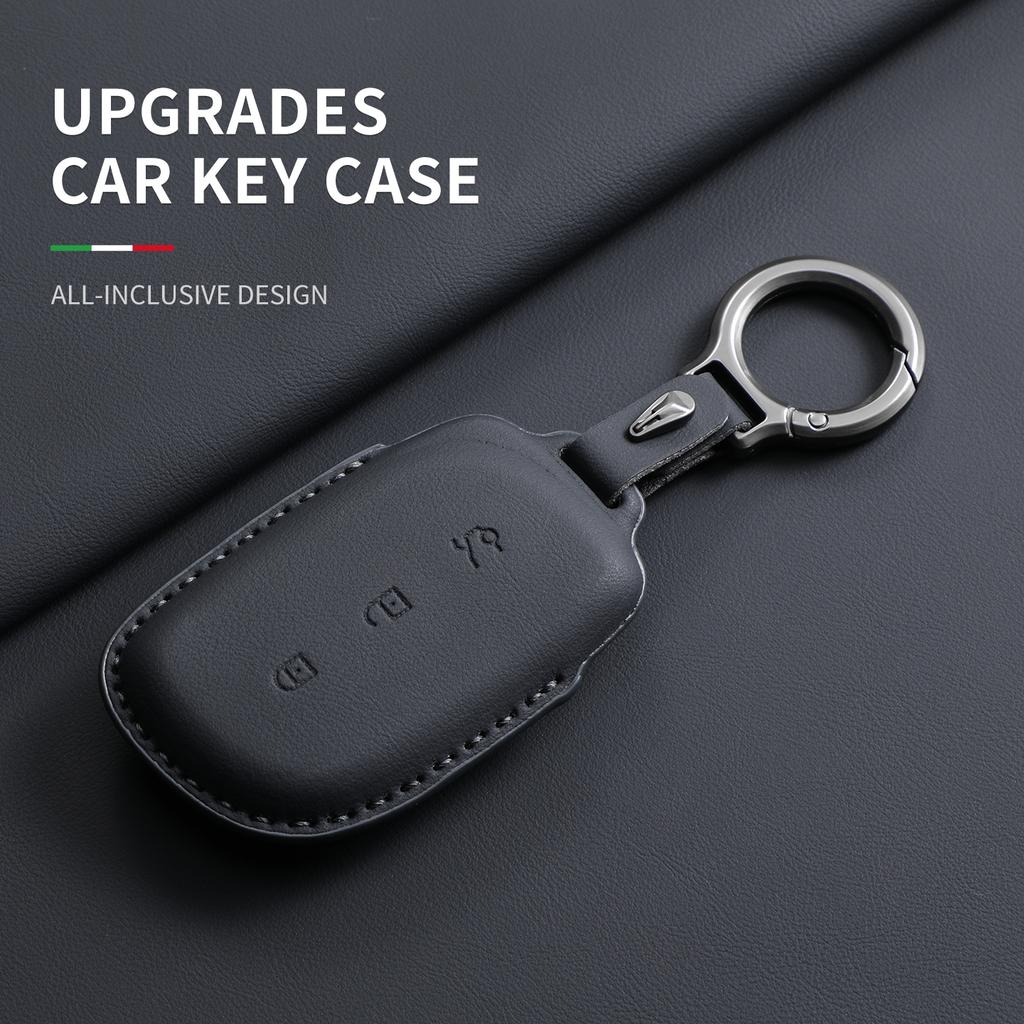 Car Key Case Cover For Lynk & Co Z20 900 Z10 Leather Car Remote Key Case Cover Car Keychain Protector Shell Garnish Accessories