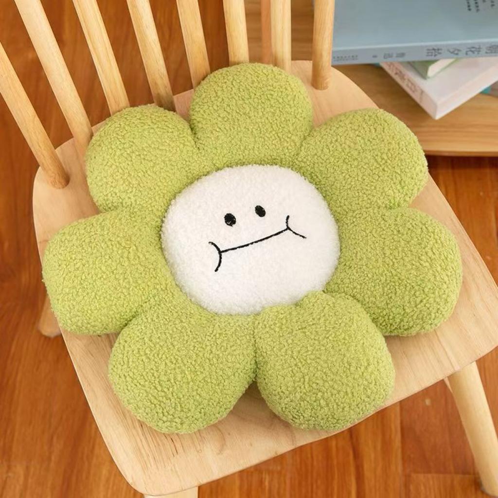 40CM Sunflower Cartoon Cushion Plush Toy Cute Flower Chair Cushion Sleeping Pillow Doll Festive Gift Child Birthday Gift
