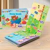 Montessori Repeatedly Sticker Busy Card Book Baby Paste Readings Numbers Matching Puzzle Game Educational Toys For Kids Gifts