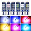 2PCS 15LED W5W T10 LED CANBUS No Error 5W5 12V 3W Super Bright Car Interior Side Light 194 4014 SMD Auto Bulb White Amber Red