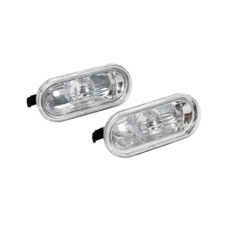 2pcs Car Side Marker Light Shell Auto Turn Signal Lamp Warning Lights Compatible for Volkswagen Golf 4 Mk4 Bora Vento Seat Jetta