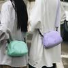 Hong Kong Style Women'S Small Satchel Trendy Simple Messenger Bag Casual Small Round Bag Tooling Style Couple Shoulder Nylon Bag