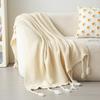 Soft Knit Throw Blanket Office Nap Leg Cover Lightweight Warm Fleece Air Conditioned Room
