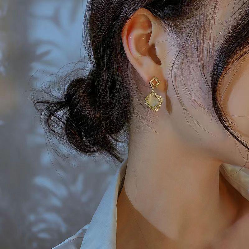 

Геометрические серьги-подвески из серебра 925 пробы: Трендовый корейский стиль 2020 для женщин