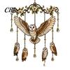 Fenster Hängende Windspiele Outdoor Vogelglocken, Dekorative Anhänger, Acryl Gartenornament Aufhängungen für Veranda Terrasse Dekorationen Natur inspiriert