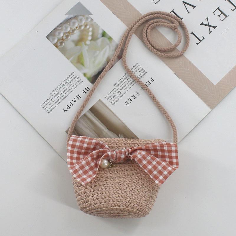 2024 Women's Mini Cartoon & Straw Flower Messenger Bags - Cute Beach Accessory