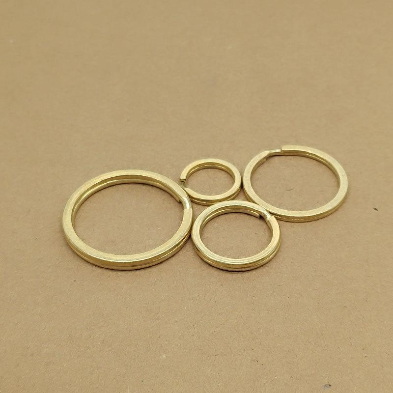 Brass Keychains Gold Color Open Jump Rings Diy Jewelry Making Accessories