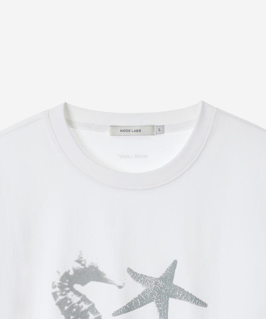 NODE LABS Dev:6 Ocean Graphic Short Sleeve T-Shirt_White