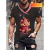 Summer Men's Casual Fashion 3D Printed T-shirt Loose Breathable Plus-size Casual Sports Versatile Crew Neck Short-sleeve T-shirt