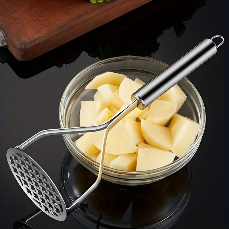1PC Stainless Steel Potato Mash - Manual Handheld Kitchen Press for Vegetables and Fruits