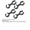 4Pcs Trekking Pole Buckle 8-Character Non-slip Opening Strong Load-bearing Trekking Pole Double Ring