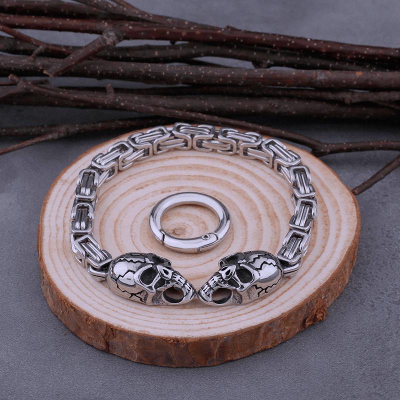 Bracciale Scheletro da Uomo Moda Boutique Hip Hop Bici Nuovo Gioielli Gotici Regalo