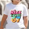 Kids 67 Themed Colorful Print TShirt Soft Cotton Fabric Breathable and Comfortable Ideal for Toddlers and Childrendf0382