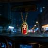 Marys Statue Car Interior Decoration,Virgin Marys Crochet Charm Religious Figurines Hanging Decors Spiritual Blessing Gift