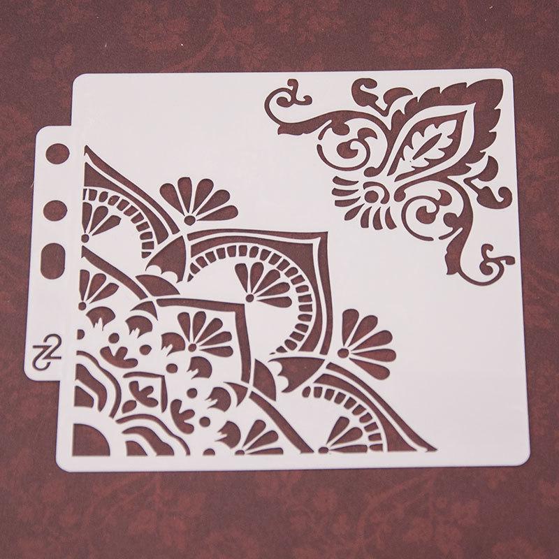 Leaves DIY Layering Stencils Wall Painting Scrapbook Coloring Embossing Album Decorative Card Template