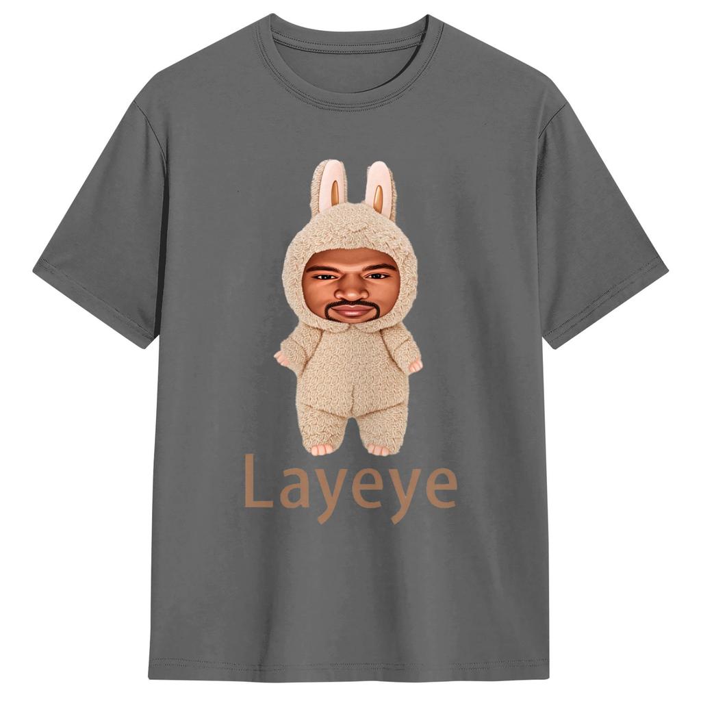 Kanye Wests Layeye TShirt Summer Pure Cotton TShirts For Unisex Casual Tee Shirt Short Sleeve Y2K Casual Tees