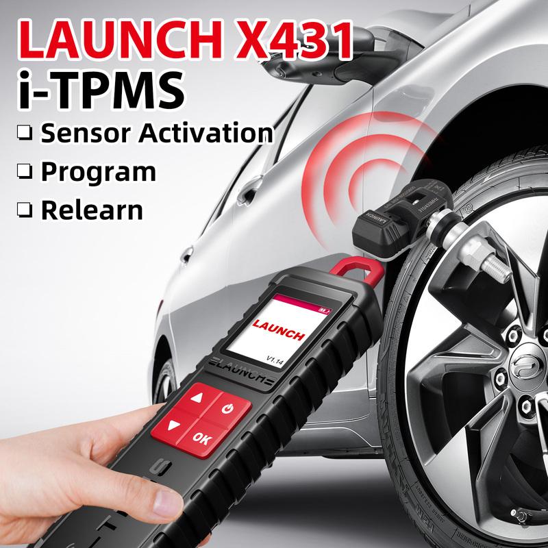 LAUNCH X-431 i-TPMS TPMS Reifendrucksensor Wiederlernwerkzeug, Aktivierung/Wiederlernen/Programmierung von Sensoren Funktioniert mit X431 Scanner