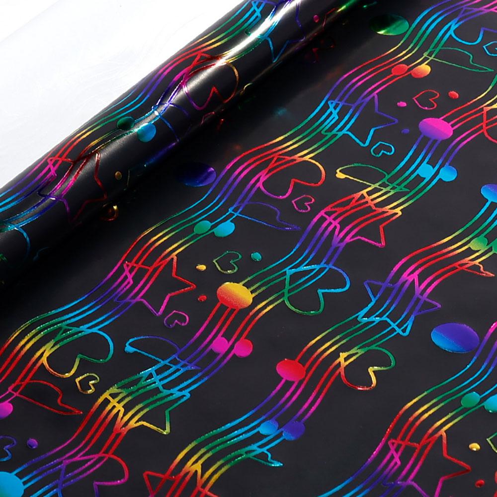 300*43cm Happy Birthday Hot Stamping Gift Wrapping Paper Birthday Bouquet Gift Packaging Paper Party Decoration DIY Crafts Paper