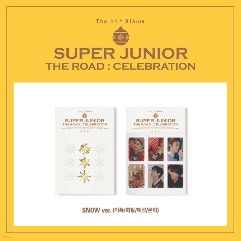 

Super Junior - 11th Album : Vol.2 The Road : Celebration [SNOW ver.] [Leeteuk/Heechul/Yesung/Eunhyuk]