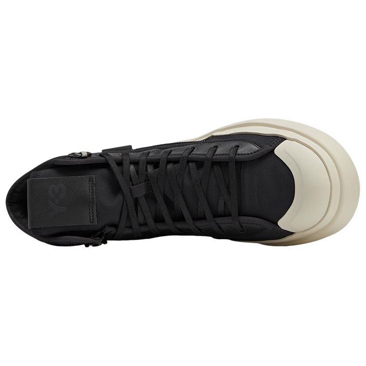 Adidas Y-3 Ajatu Court High Black Cream White Unisex Sneakers HQ5967