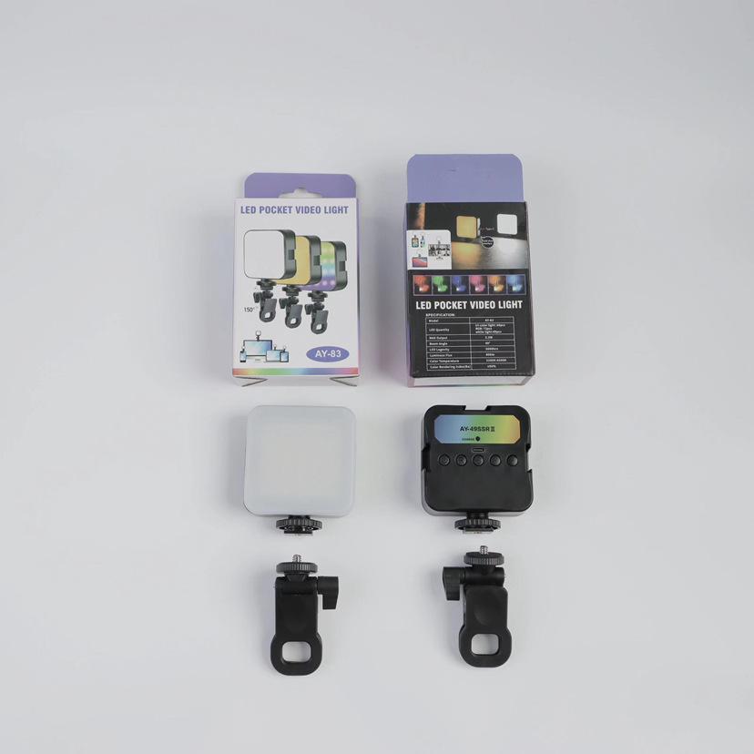 Portable RGB Photography Light: Cold/Warm Square Soft Light for Outdoor Live Broadcasts