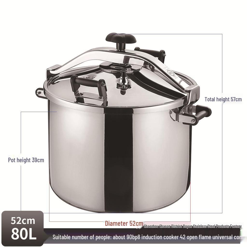 Explosion-Proof Stainless Steel Commercial Pressure Cooker and Wok