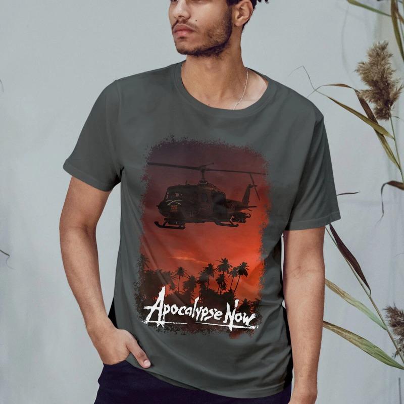 Classic Retro Tshirt Suitable for Both Unisex and Women In The Summer of The Movie Apocalypse Now Y2K Casual Fashion Tshirt