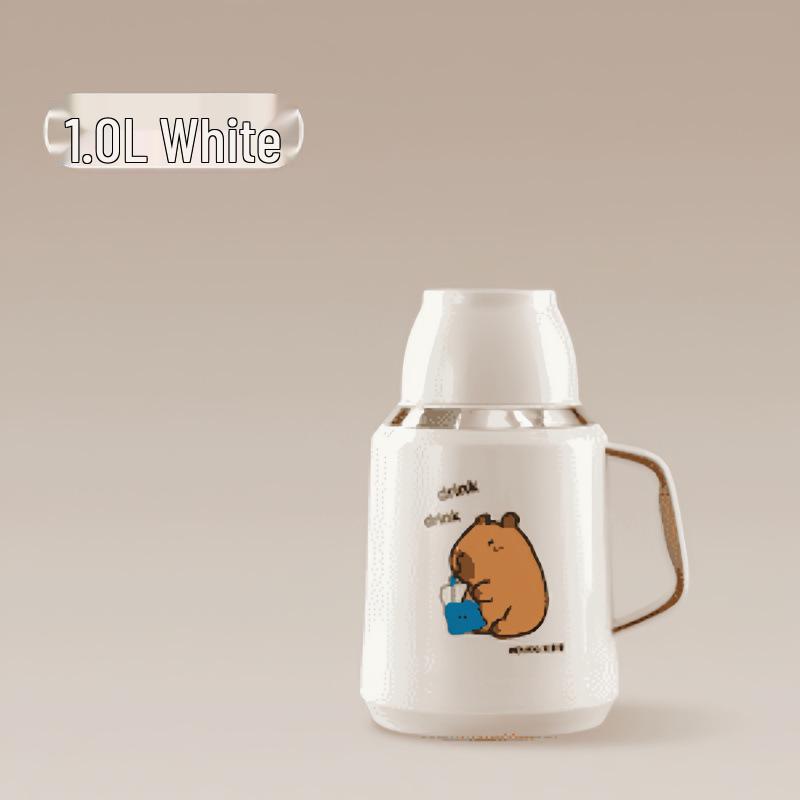 

Chubby Insulated Thermos Bottle - Large Warm Water Kettle Flask 1000ml