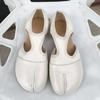 Split Toe Single Shoe Women's Spring  Retro Flat Ballet Shoes Hollow Sandals Ballet Flat Women Stretch Fabric Casual Loafers