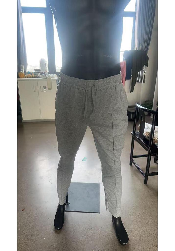 2025 Men's Loose Straight-Leg Sports Casual Pants - Spring/Summer American Oversize Style