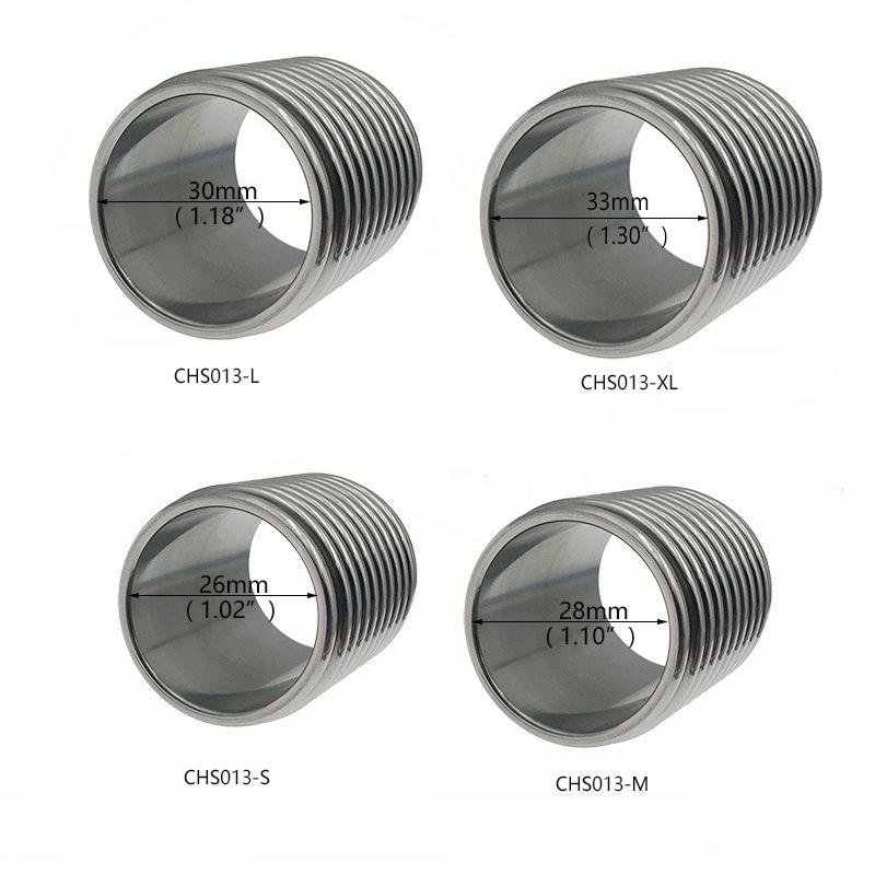 Stainless Steel Thread Penis Ring Penis Set Sex Toys Couple Passion Alternative Pleasure Sex Toy Exercise Aid