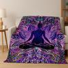 Bohemia Yoga Chakra Mandala Spirit Meditation Flanelldecke, Gemütliche Weiche Überwurfdecke für Zuhause Schlafzimmer Bett Sofa Abdeckung Geschenk Kind