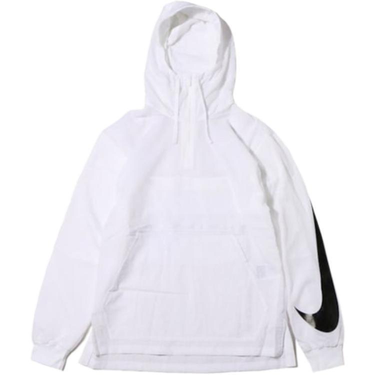 Nike Swoosh Men s Pullover Hooded Sportswear Windbreaker White AA5010-100 XXL