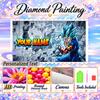 Personalized Gogeta Diamond Art Custom Name 5D Diamond Painting Full Drill DIY Craft