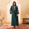 AB420 Middle East Women's Embroidered Cord Muslim Pullover Dress