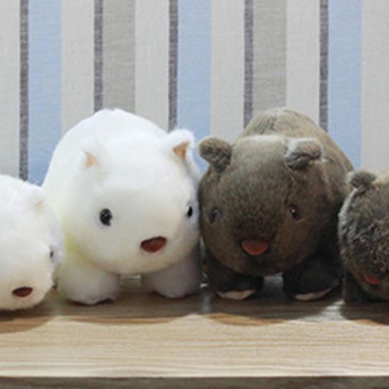 Simulation Wombat Toy Lovely Vivid Expression Birthday Gift Stuffed Guinea Pig Animal Toy for Girl