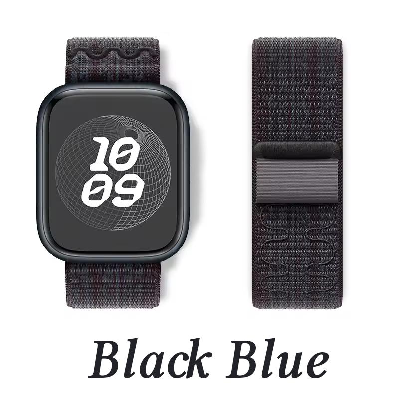 Nylon Loop Watch Strap for Apple IWatch 10 9 8 7 6 5 SE Ultra 2 44MM 45MM 46MM 49MM 42MM Sport Adjustable Braided Band Bracelet