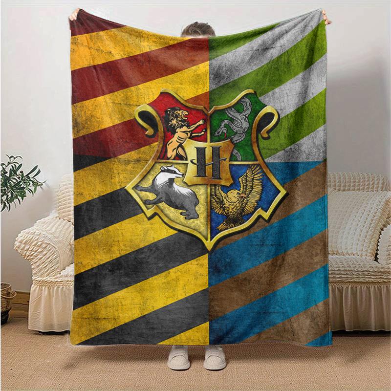 Harry Potter Hogwarts House Crests Phone Case CoverPrint Blanket, Soft Blanket For Sofa Office Bed And Travelling Daughter Birthday Gift Esj