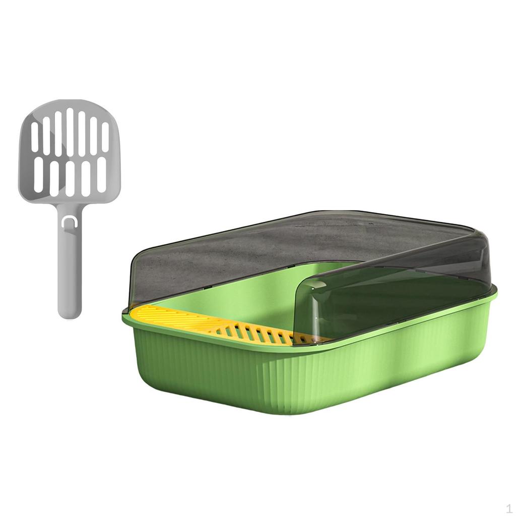 Cat Toilet Container Pan with Easy to Clean, Pet Litter Tray Deep Loo for Doggy,Small Animals,