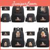 Labubu Student Backpack Set With Printed Oxford Fabric For Middle School Students