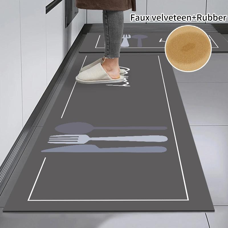 Diatomite Kitchen Mat Foot Mats Super Absorbent Kitchen Rug Long Bedside Area Rugs Carpet Anti Slip Bathroom Kitchen Accessories